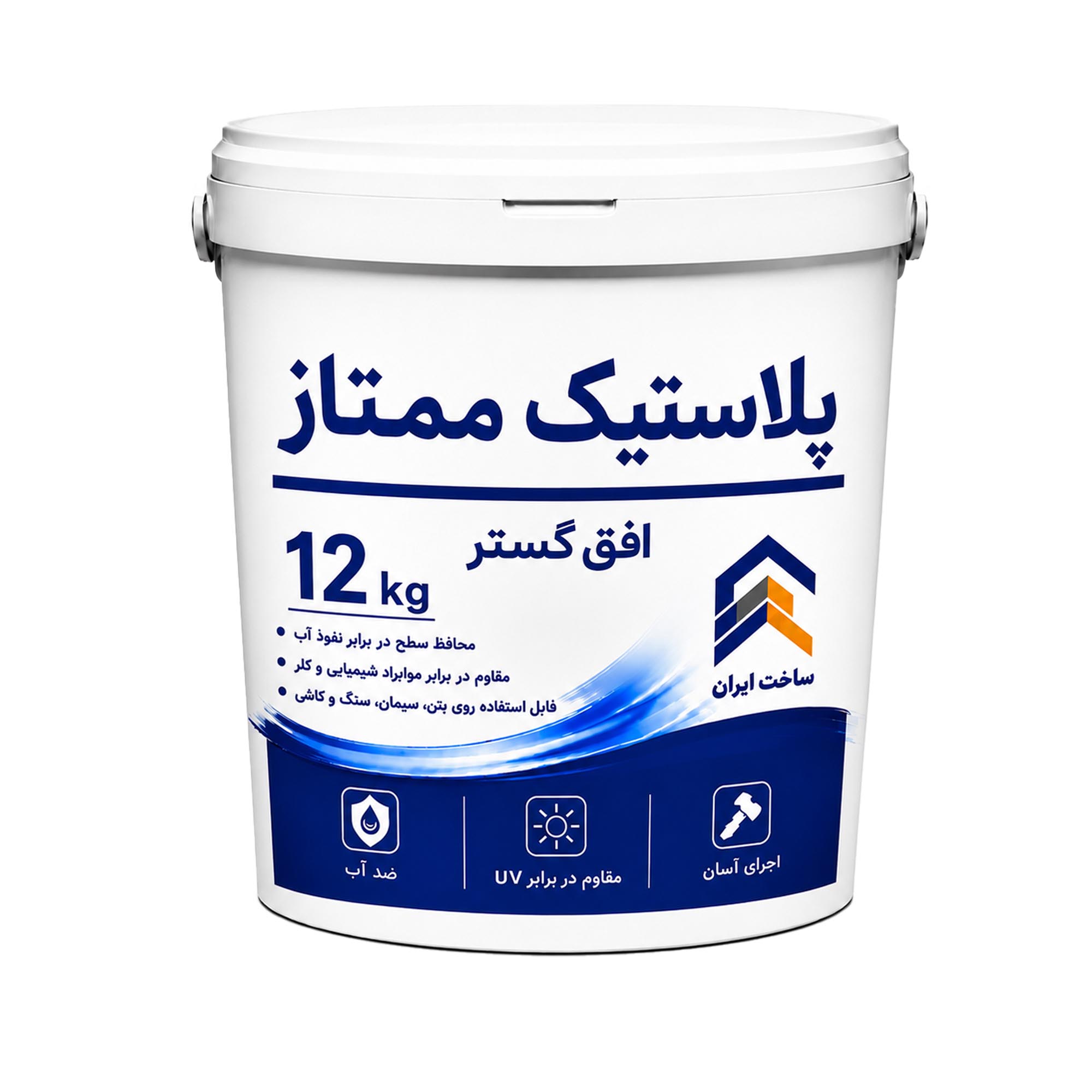 رنگ پلاستیک ساختمانی ممتاز افق گستر مدل D211 وزن 12 کیلوگرم